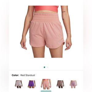 Nike One Women's Dri-FIT Ultra High-Waisted 3" Brief-Lined Shorts. Size small